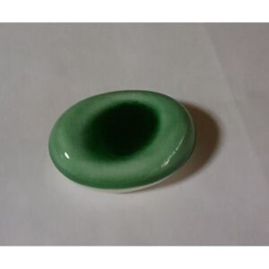 箸置　グリーン 小判型  陶磁器