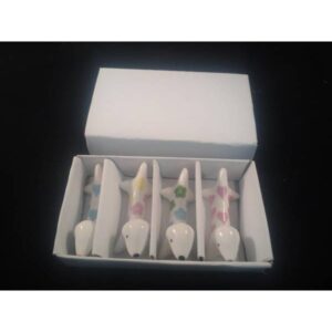 犬の箸置き４匹セット 　ダックス ポスト投函