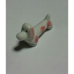 かわいい犬の箸置き　ダックス ピンク