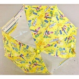 傘　電でん傘 イエロー 50ｃｍ  送料込